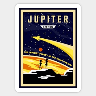 Jupiter Station The Largest Planet Sticker